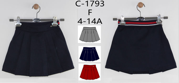 Picture of C1793- GIRLS WINTER CASUAL SMART SKIRT (4-16YEARS)